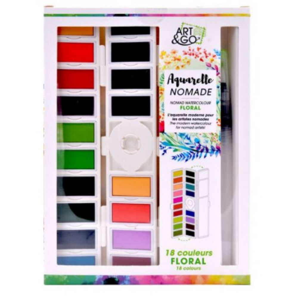 ART & GO Palette Aquarelle Accordéon - 18