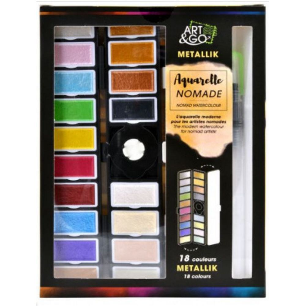 ART & GO Palette Aquarelle Accordéon - 18
