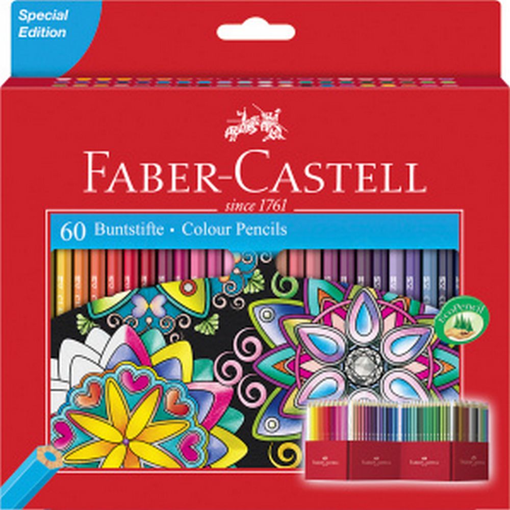 Crayons couleur château accordéon x60