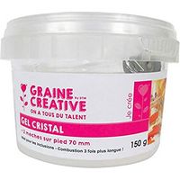 GEL BOUGIE CRISTAL INCOLORE POT 150g + 2 MECHES